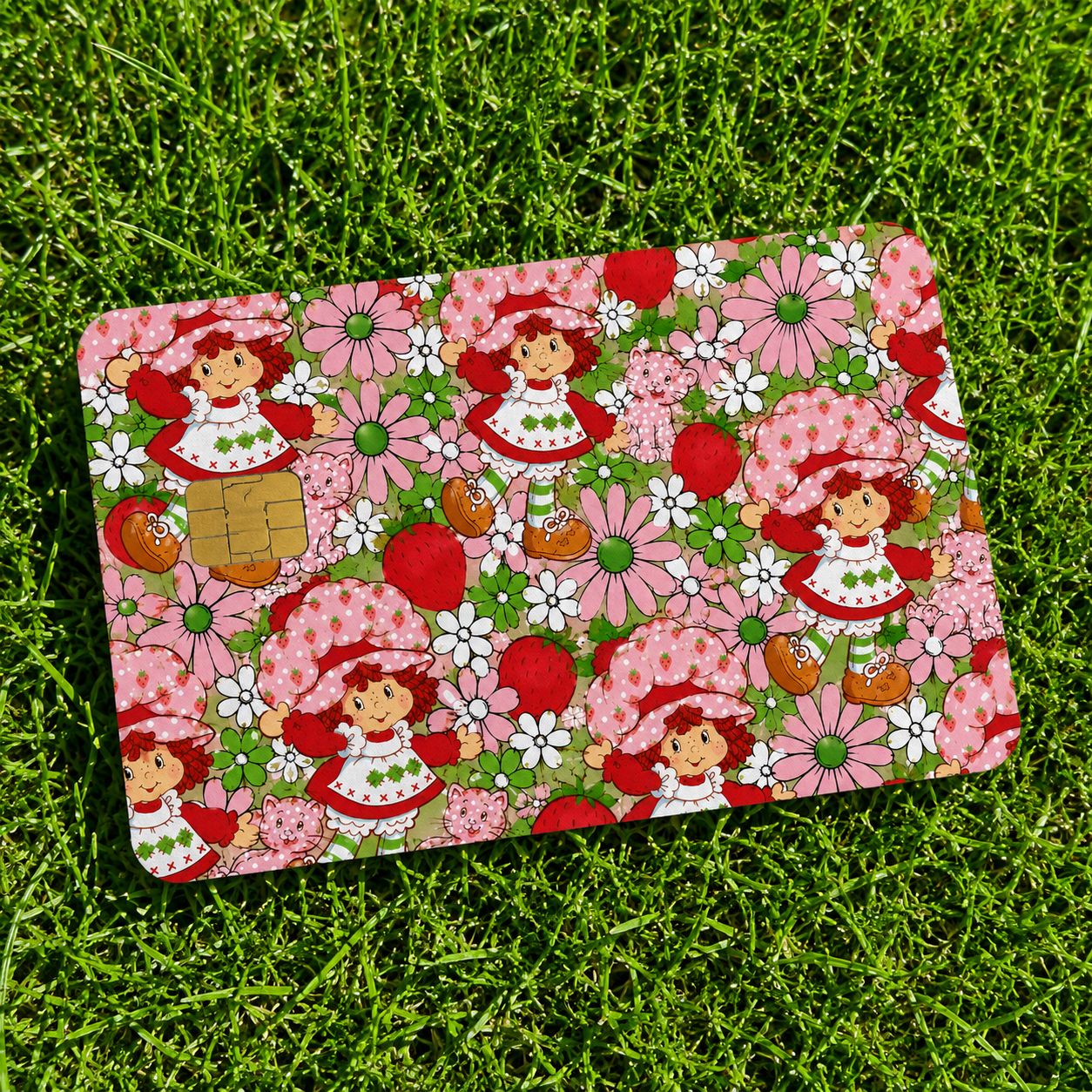Strawberry Blossom Debit Card Skin Cover