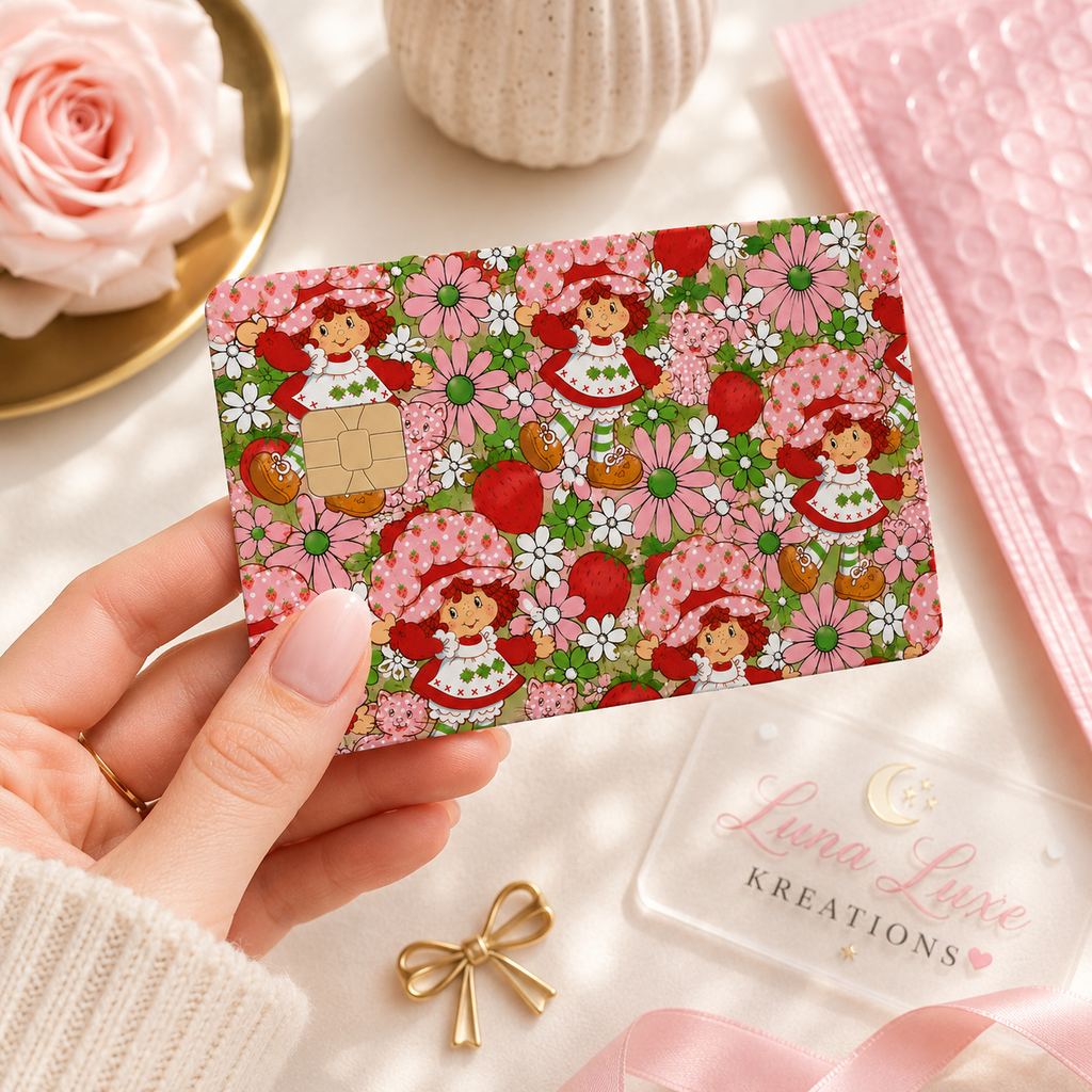 Strawberry Blossom Debit Card Skin Cover