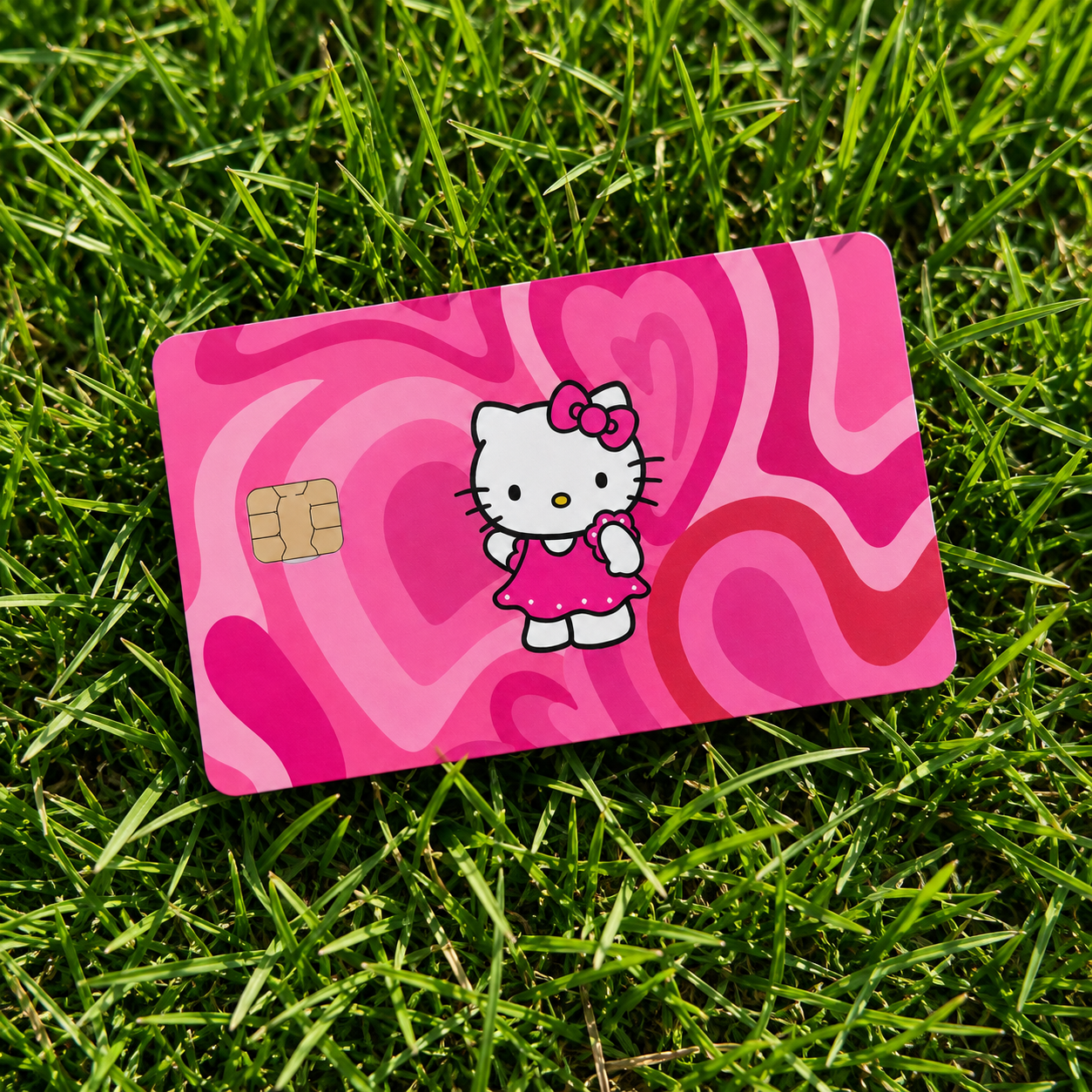 Pink Pop Debit Card Skin Cover