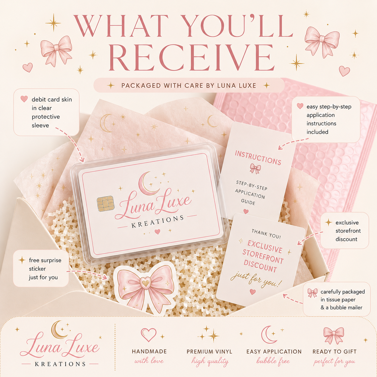 Pink Pop Debit Card Skin Cover